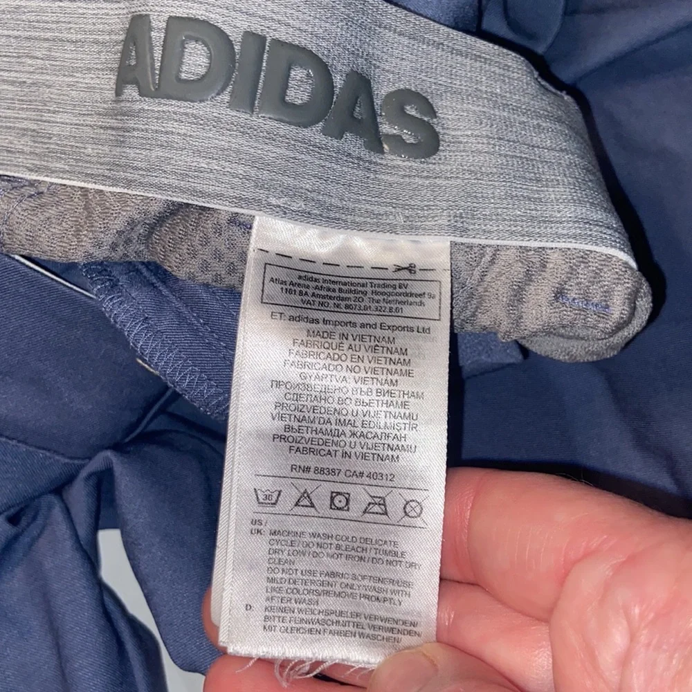 Gray blue Adidas golf slacks size 32 x 32